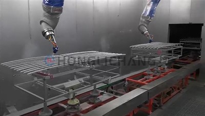 6 ኣክሲስ ስፕራይ ሮቦት።